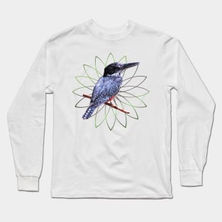 Giant Kingfisher - Bird in Africa - Ornithology Long Sleeve T-Shirt